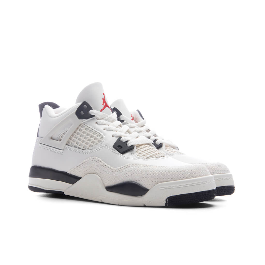 Air Jordan 4 Retro OG 'Flight Club' (PS) - Sail/Black/University Red