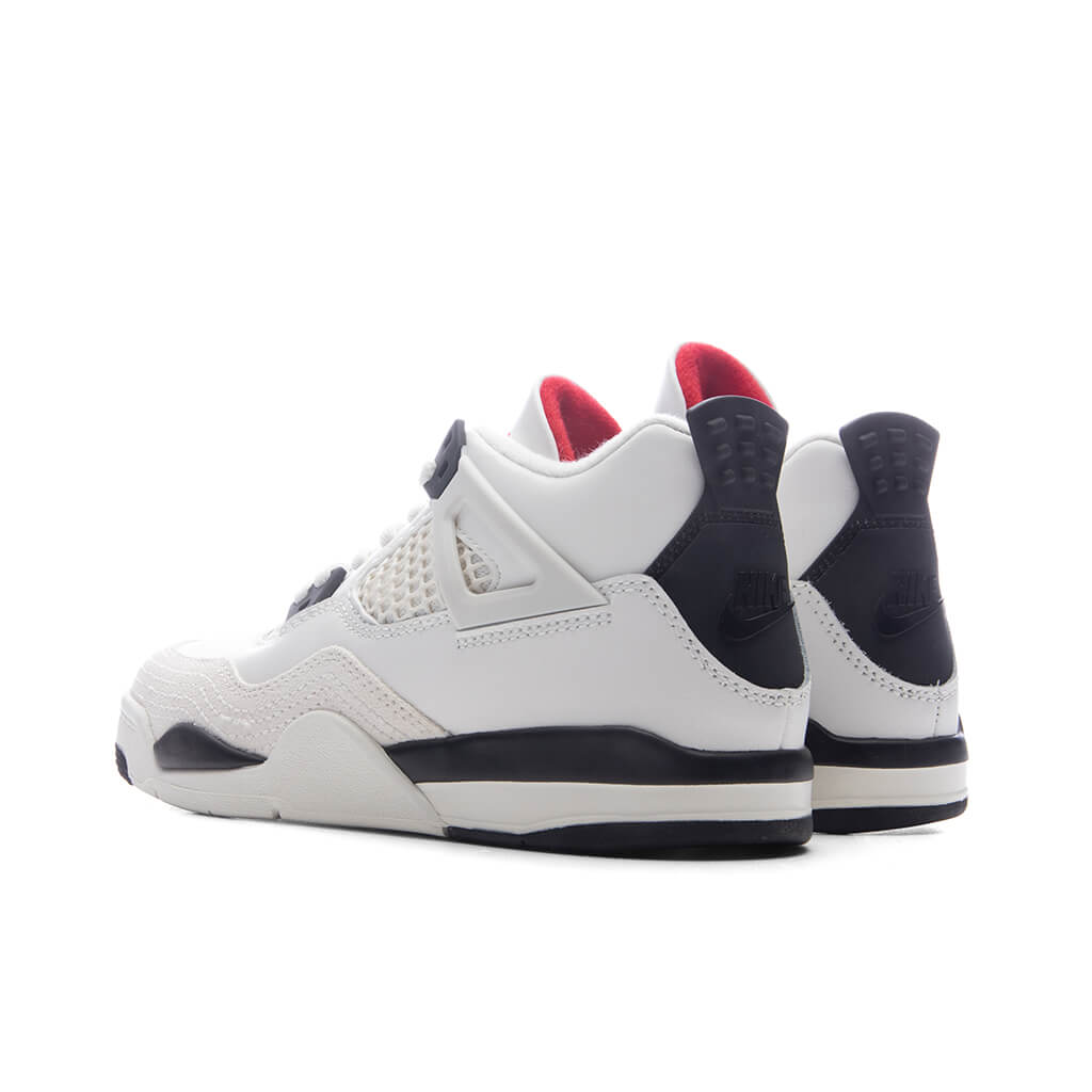 Air Jordan 4 Retro OG 'Flight Club' (PS) - Sail/Black/University Red