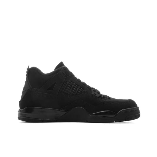 Air Jordan 4 Retro 'Black Cat' (PS) - Black/Light Graphite