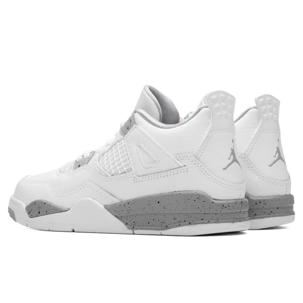 Air Jordan 4 Retro (PS) - White/Fire Red