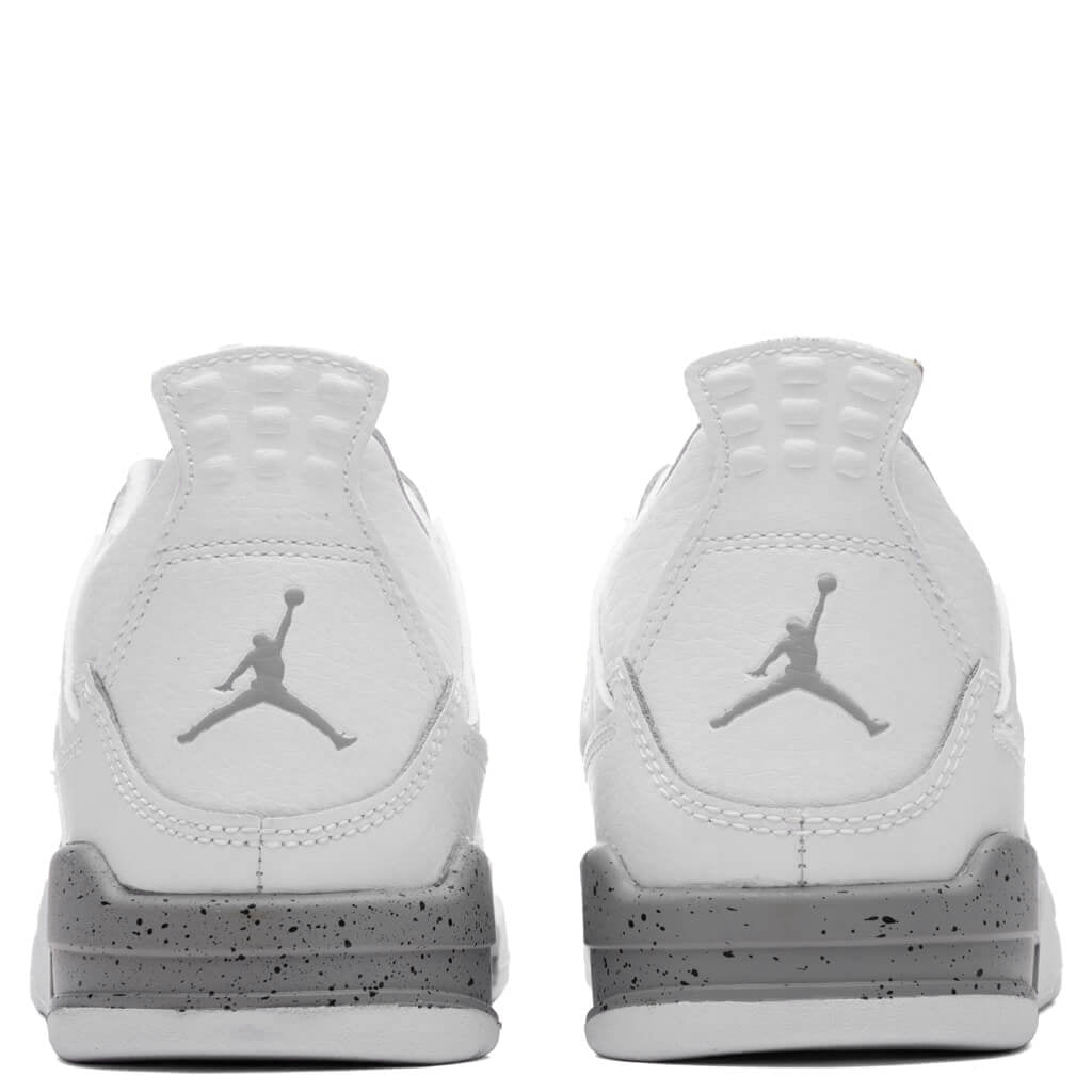 Air Jordan 4 Retro (PS) - White/Fire Red
