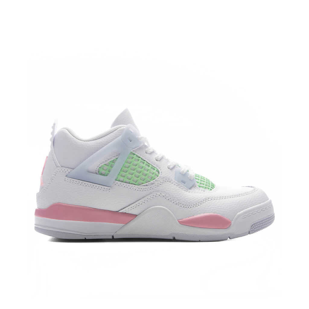 Air Jordan 4 Retro 'Valentine's Day' (PS) - White/Medium Soft Pink/Half Blue