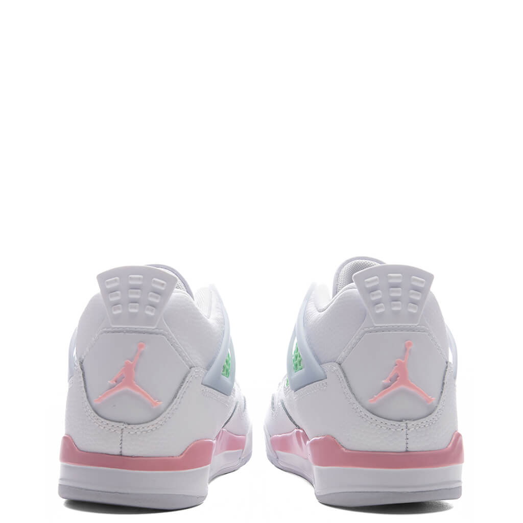 Air Jordan 4 Retro 'Valentine's Day' (PS) - White/Medium Soft Pink/Half Blue