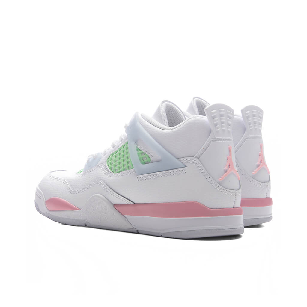Air Jordan 4 Retro 'Valentine's Day' (PS) - White/Medium Soft Pink/Half Blue