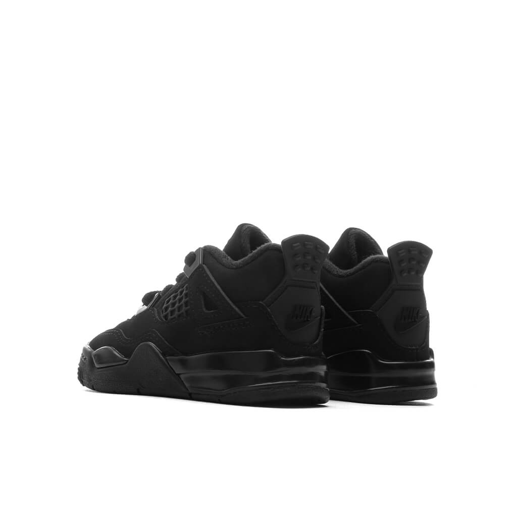 Air Jordan 4 Retro 'Black Cat' (TD) - Black/Light Graphite