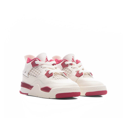 Air Jordan 4 Retro 'Valentine's Day' (TD) - Pale Ivory/Sierra Red