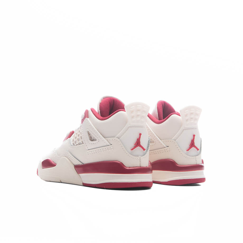 Air Jordan 4 Retro 'Valentine's Day' (TD) - Pale Ivory/Sierra Red