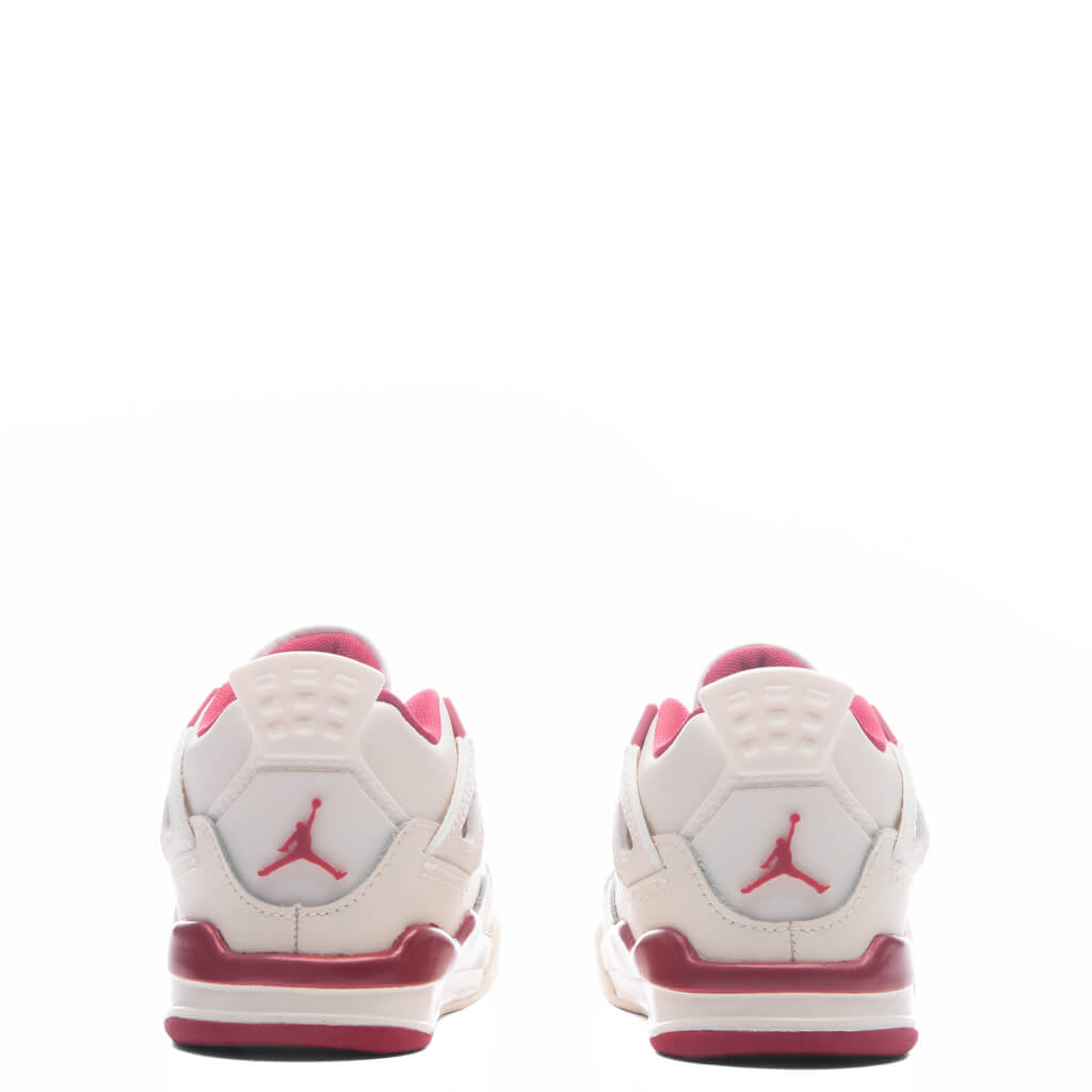 Air Jordan 4 Retro 'Valentine's Day' (TD) - Pale Ivory/Sierra Red