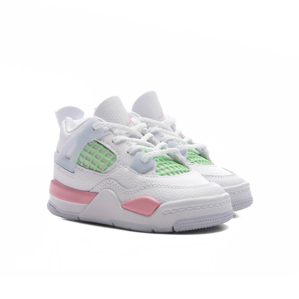 Air Jordan 4 Retro 'Valentine's Day' (TD) - White/Medium Soft Pink/Half Blue