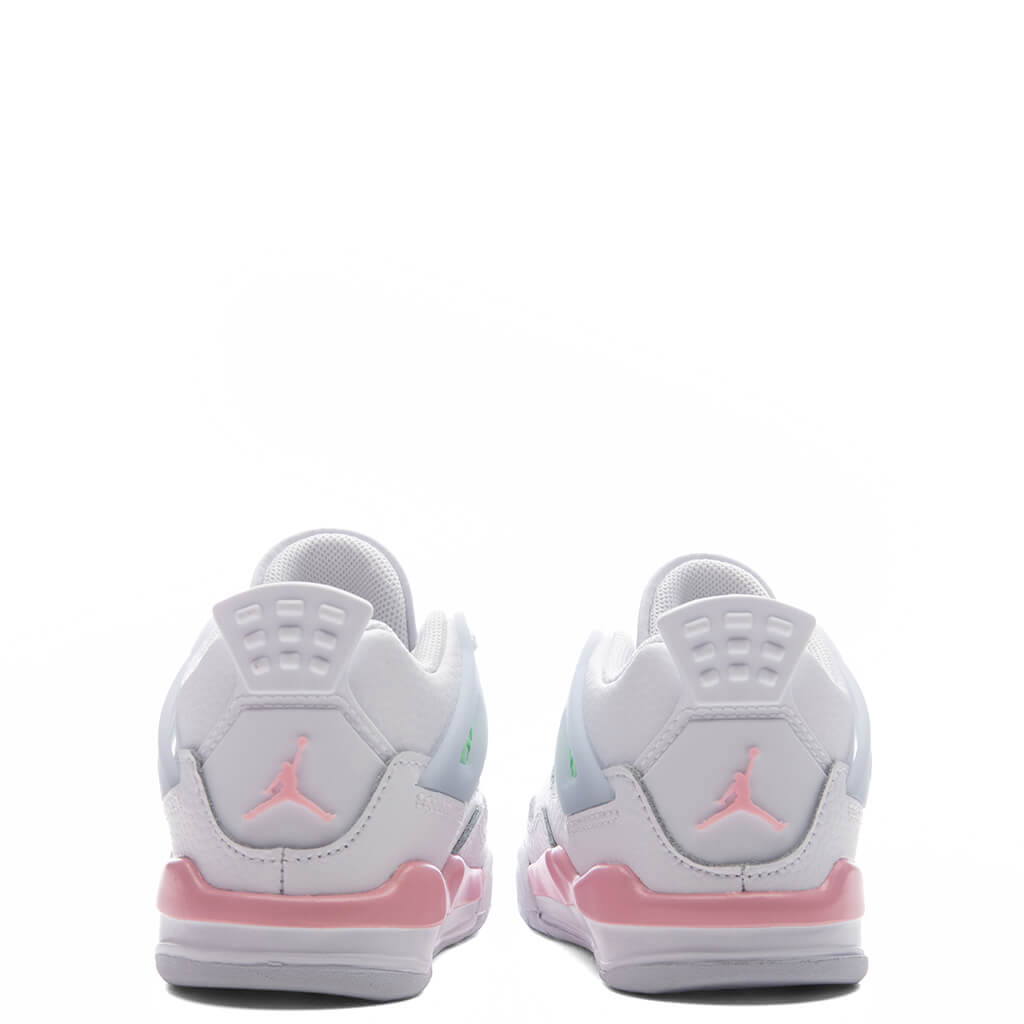 Air Jordan 4 Retro 'Valentine's Day' (TD) - White/Medium Soft Pink/Half Blue