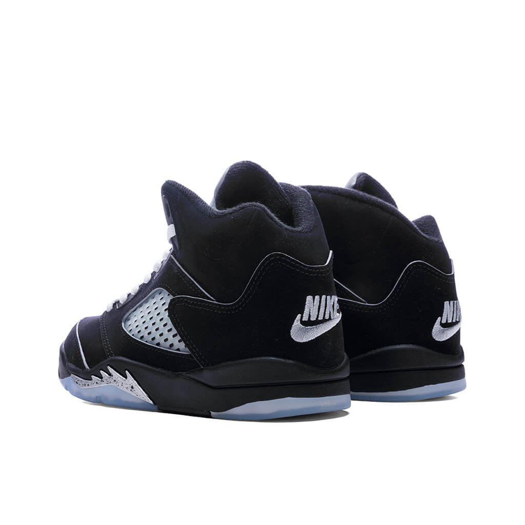 Air Jordan 5 Retro OG 'Black Metallic Reimagined' (PS) - Black/White/Metallic Silver/Fire Red