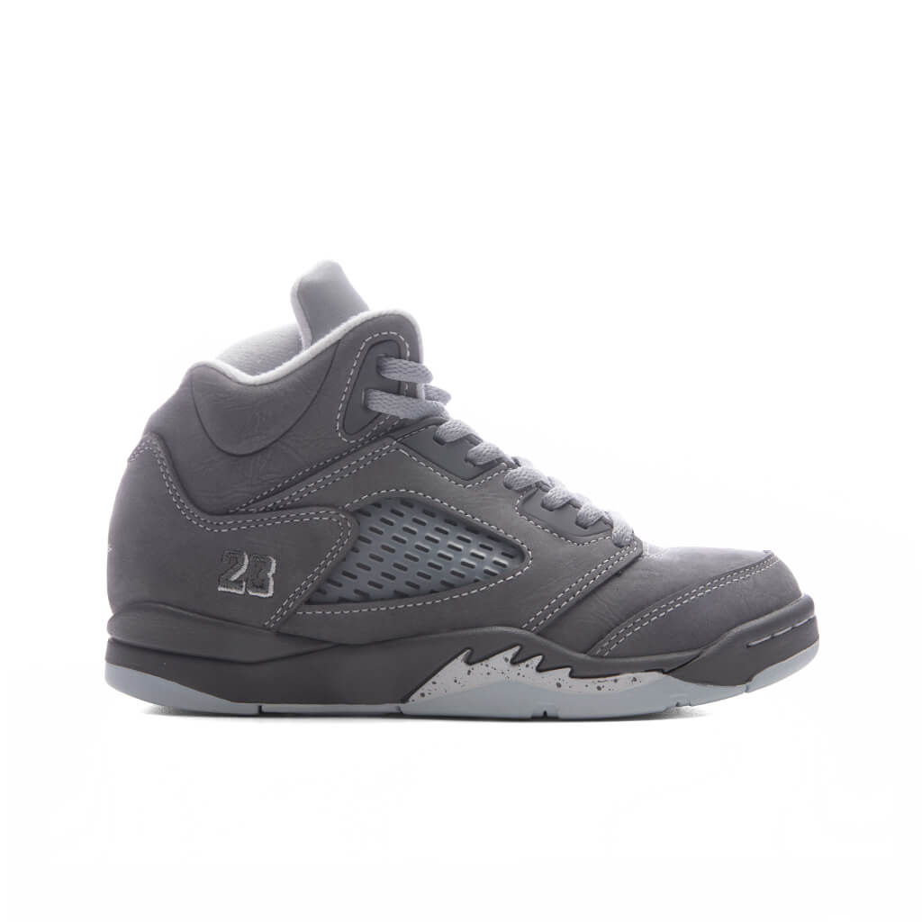 Air Jordan 5 Retro 'Wolf Grey' (PS) - Light Graphite/White/Wolf Grey