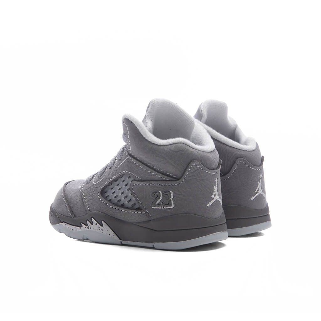 Air Jordan 5 Retro 'Wolf Grey' (TD) - Light Graphite/White/Wolf Grey