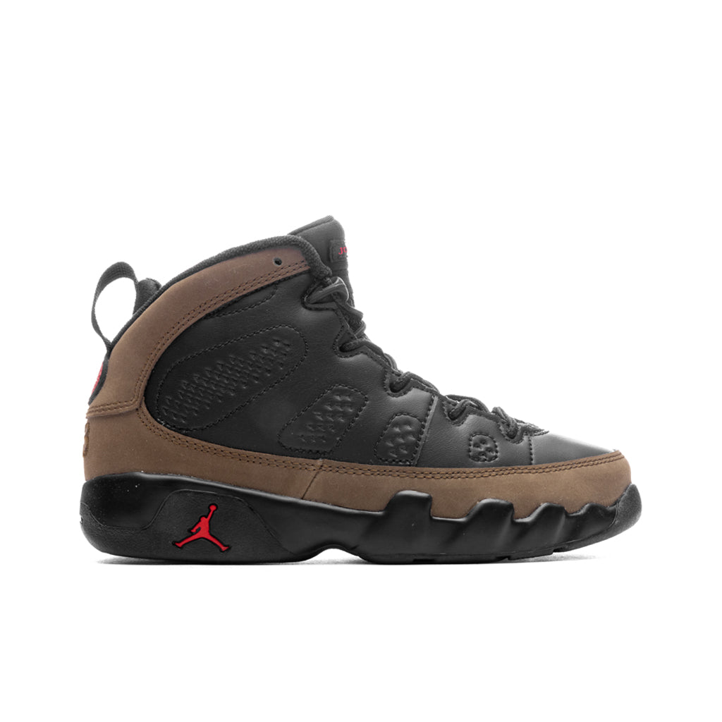 Jordan 9 Retro (PS) - Black/True Red/Light Olive