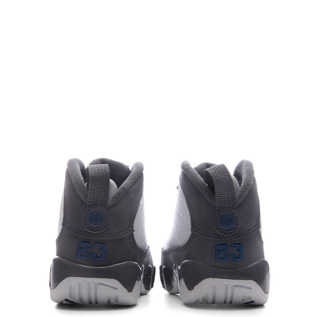 Air Jordan 9 Retro 'Flint Grey' (TD) - White/French Blue/Flint Grey