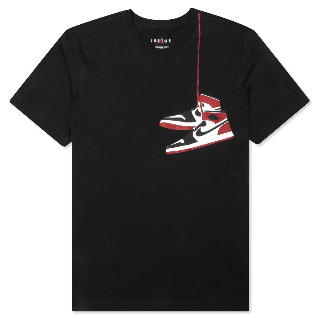 AJ1 S/S Crew Tee - Black