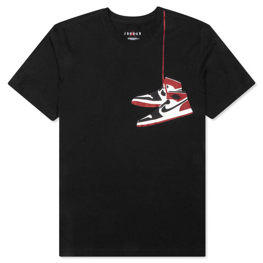 AJ1 S/S Crew Tee - Black