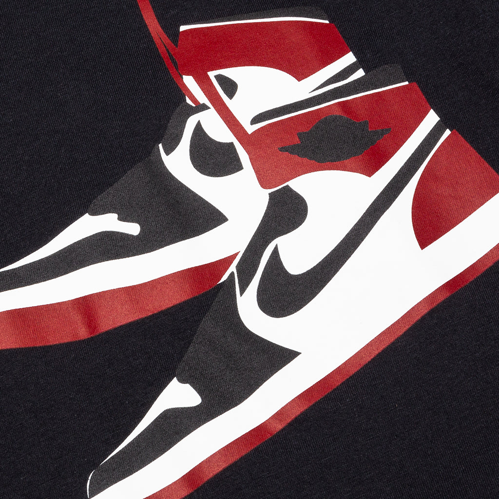 AJ1 S/S Crew Tee - Black
