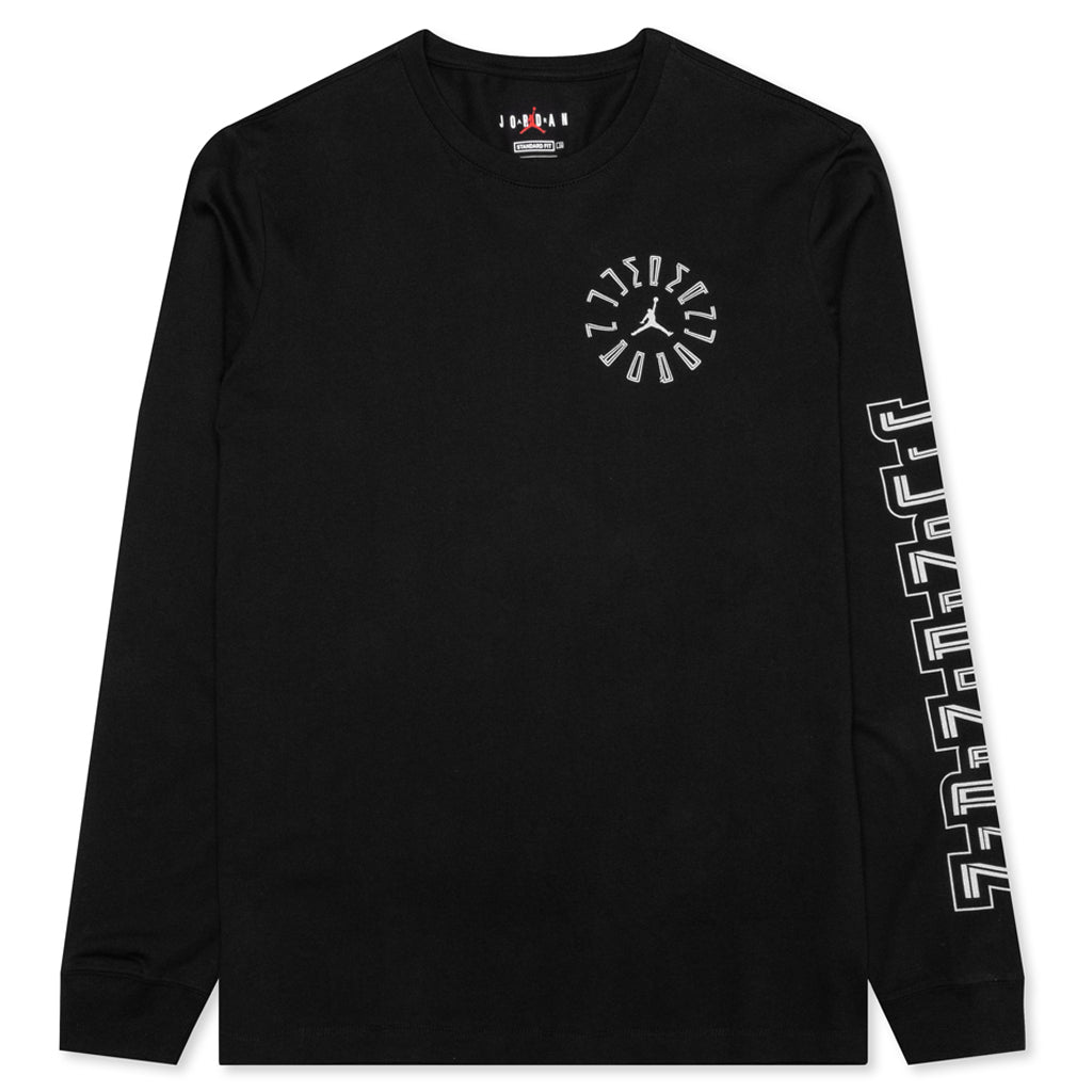 AJ11 Graphic L/S T-Shirt - Black/Reflective Silver