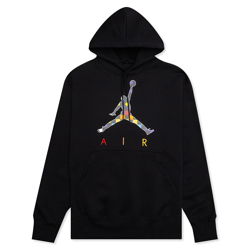 AJ3 Graphic Fleece Hoodie - Black