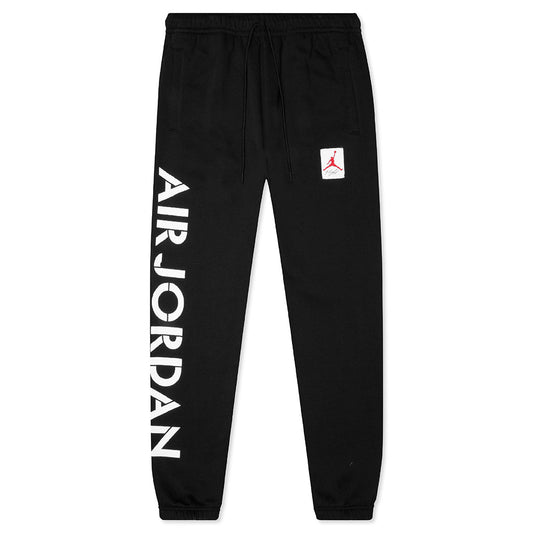 AJ4 Graphic Fleece Pants - Black/University Red