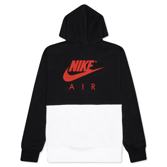 AJ4 Graphic Fleece Pullover Hoodie - White/Black