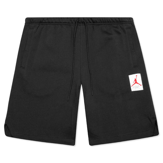 AJ4 Graphic Fleece Shorts - Black
