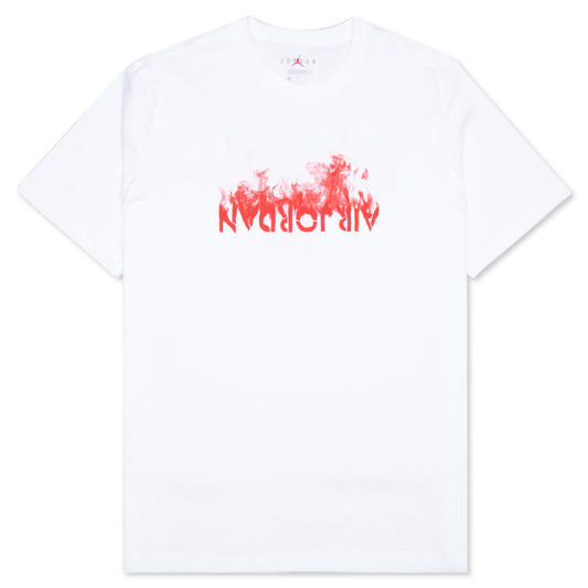 AJ4 Graphic S/S T-Shirt - White/University Red