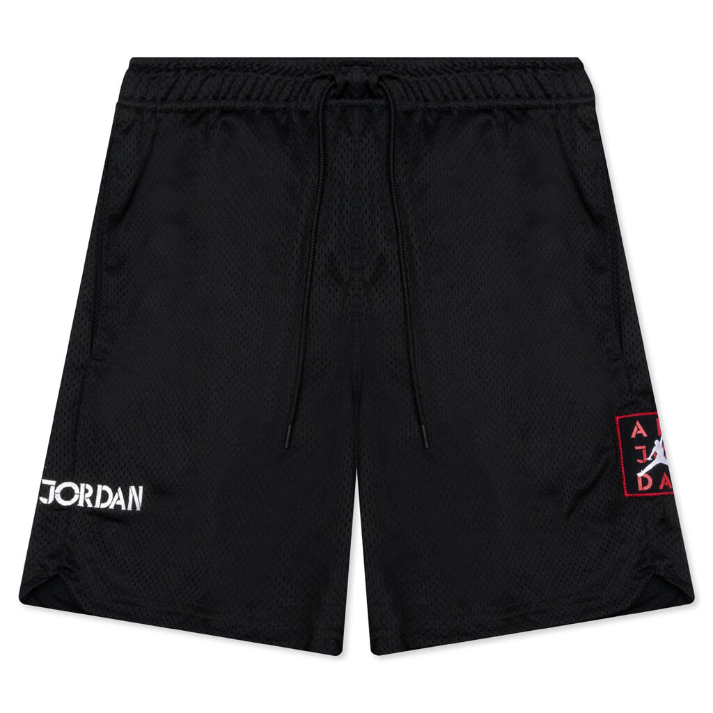 AJ5 Mesh Graphic Shorts - Black