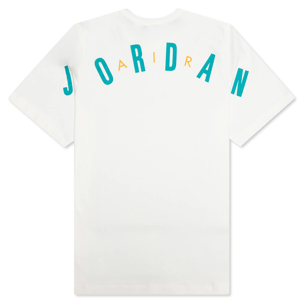 Air Jordan S/S Tee - Sail/New Emerald/Taxi