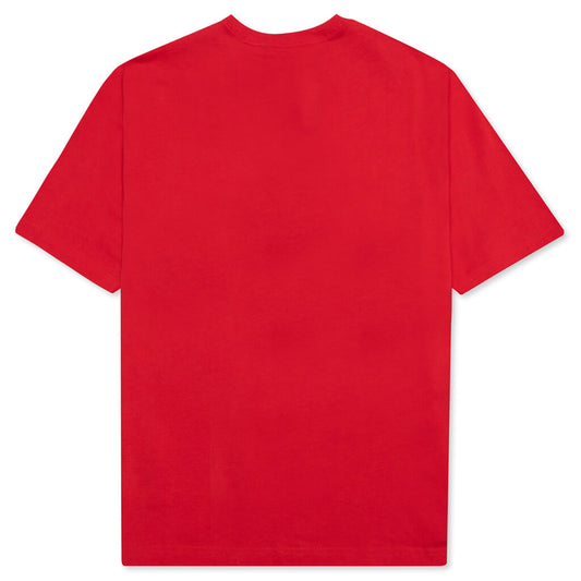"Air Jordan" S/S T-Shirt - Fire Red/Sail