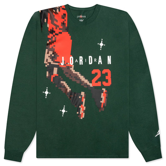Brand Holiday L/S T-Shirt - Noble Green/Chile Red