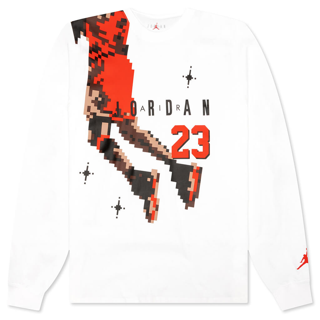 Brand Holiday L/S T-Shirt - White/Chile Red