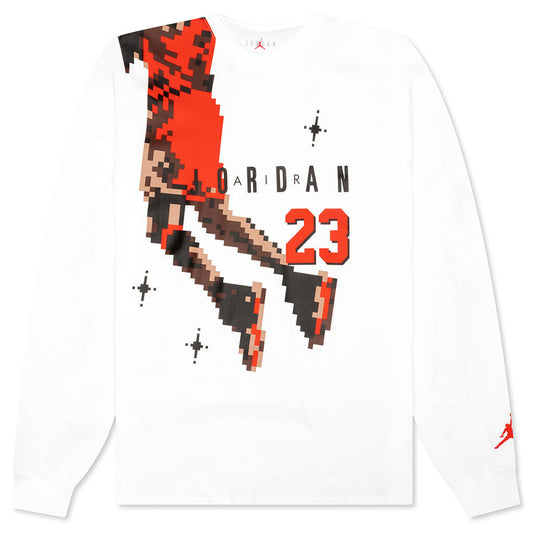 Brand Holiday L/S T-Shirt - White/Chile Red