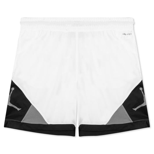 Dri-FIT Air Jordan Diamond Short - White/Black/Smoke Grey