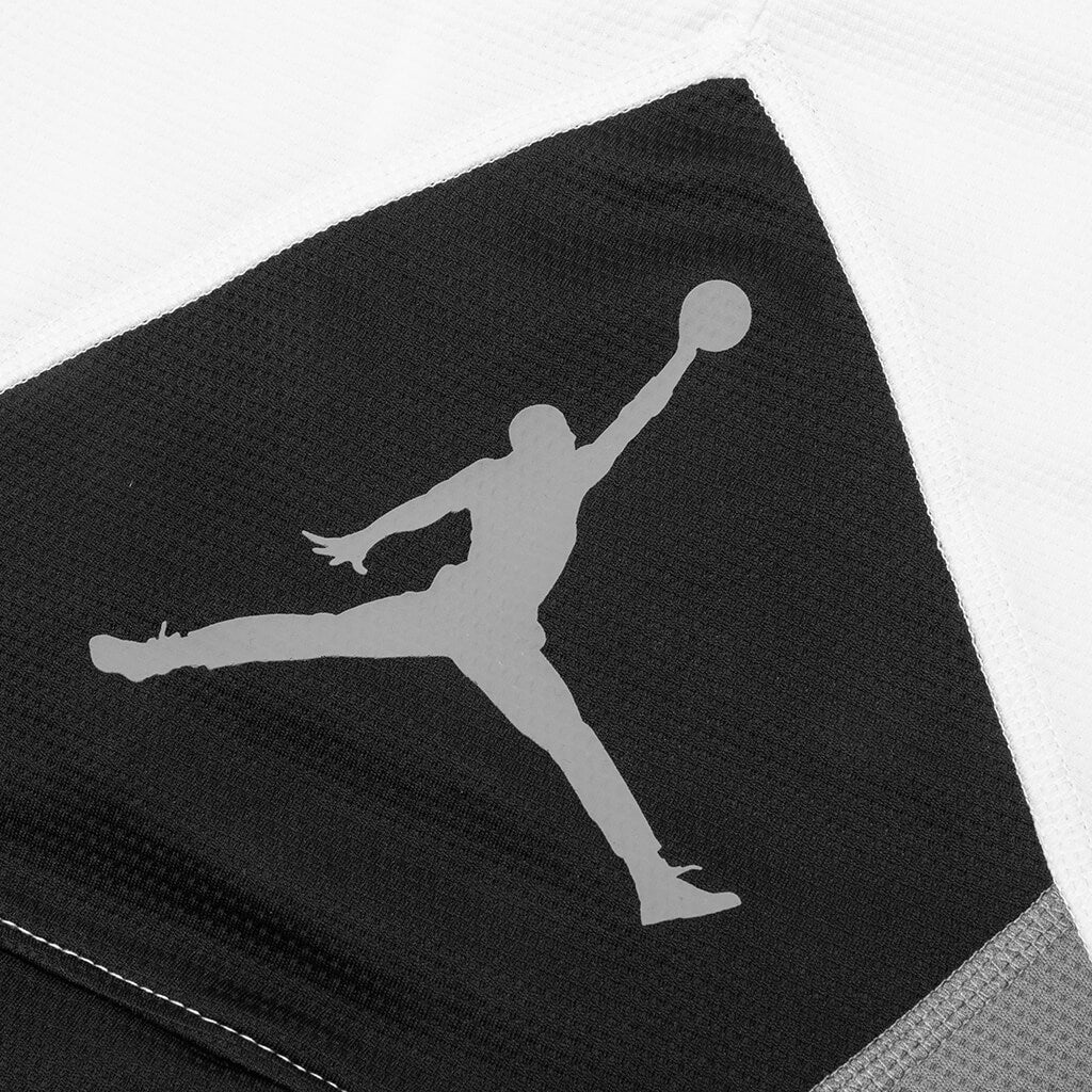 Dri-FIT Air Jordan Diamond Short - White/Black/Smoke Grey