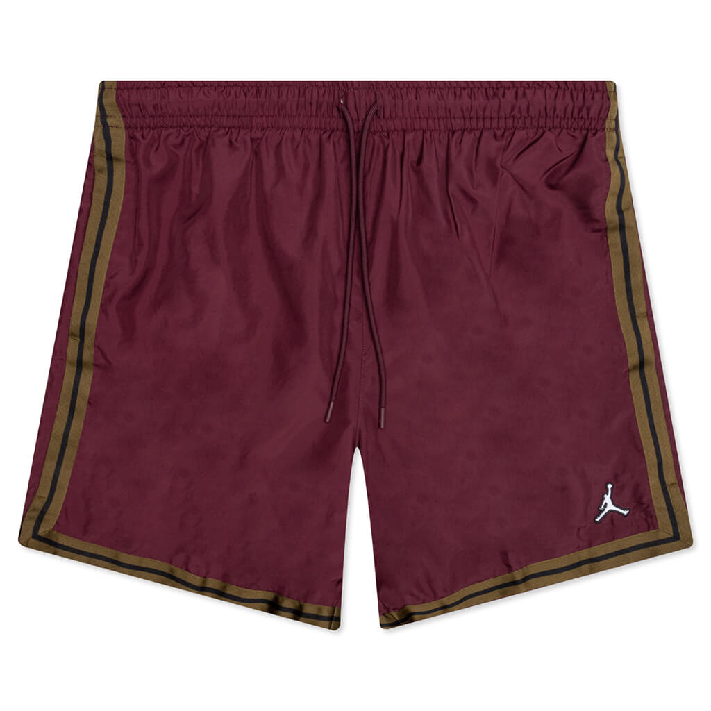 Essentails Woven Shorts - Cherrywood Red/White
