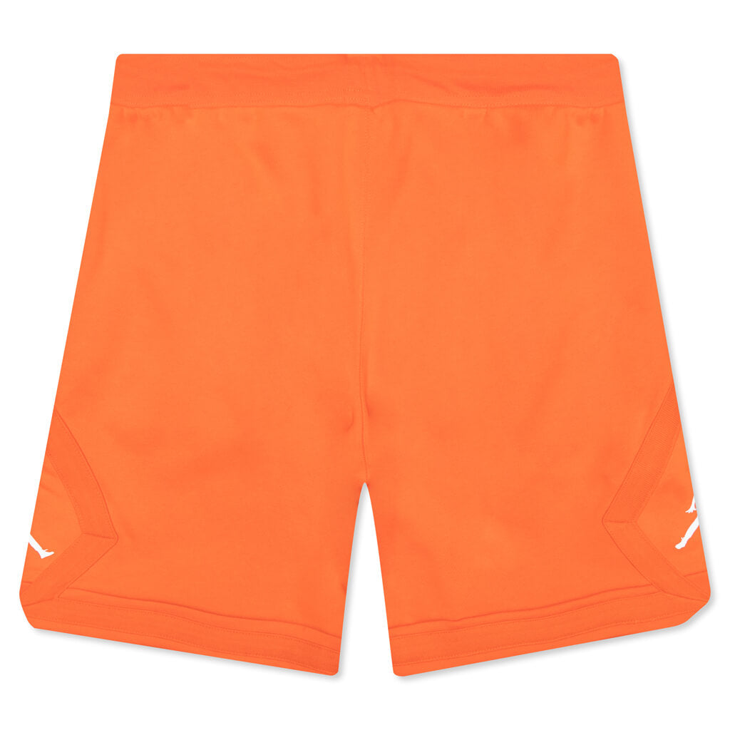 Essential Fleece Diamond Short - Orange/White