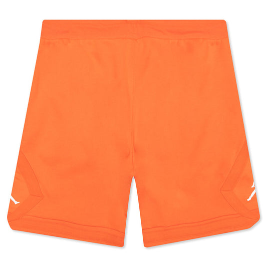 Essential Fleece Diamond Short - Orange/White