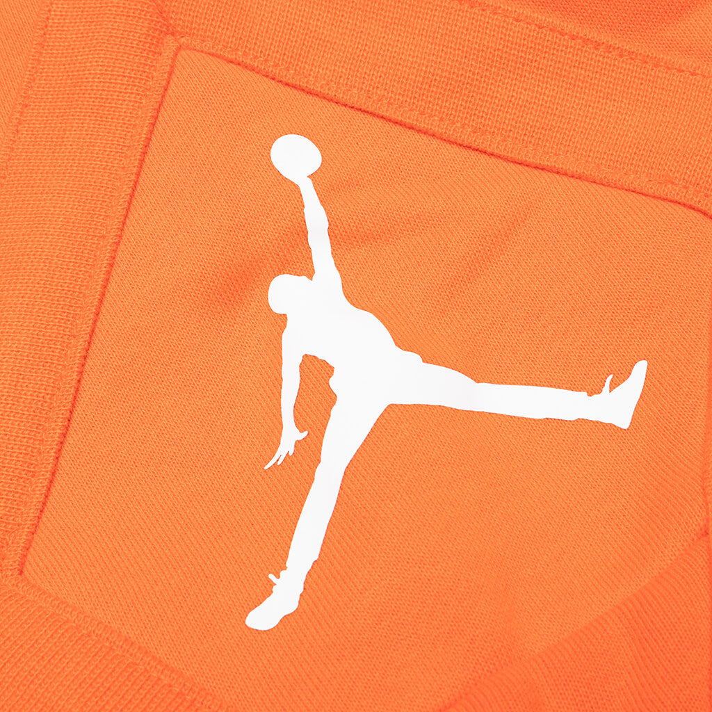 Essential Fleece Diamond Short - Orange/White