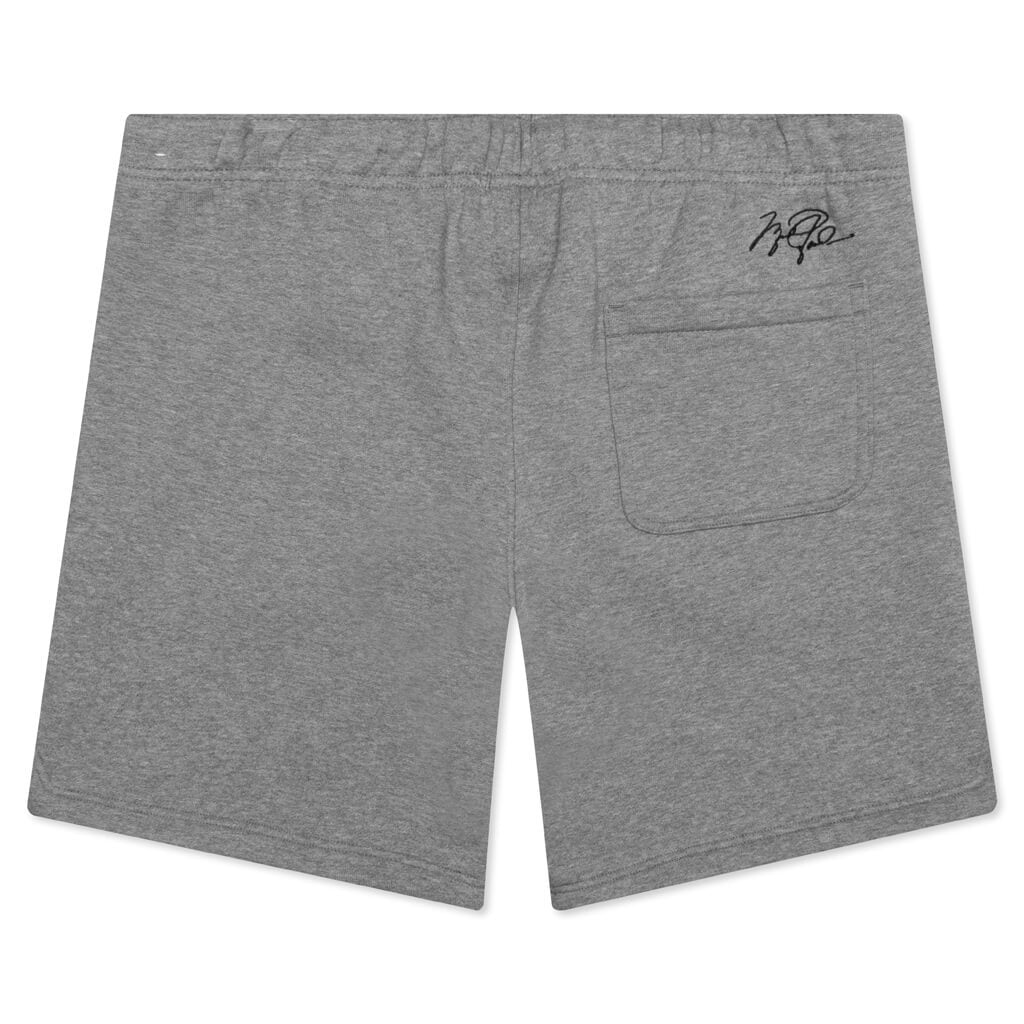 Essential Fleece Shorts - Carbon Heather/White