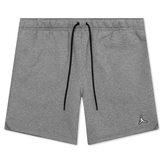 Essential Fleece Shorts - Carbon Heather/White