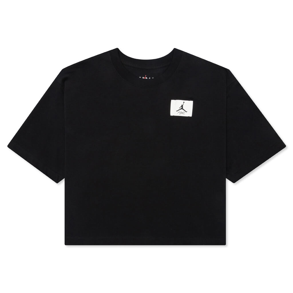 Essential Women's Boxy T-Shirt - Black/Gym Red