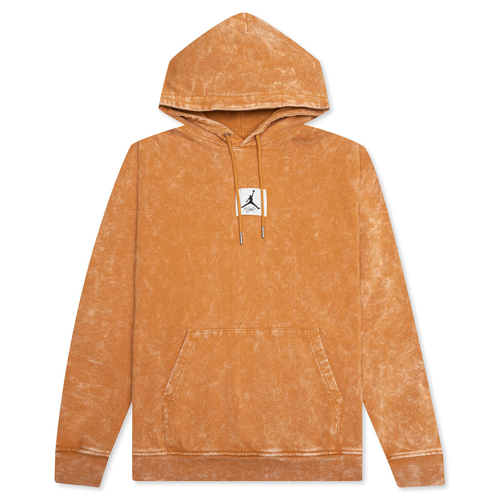 Essential Washed Fleece Hoodie - Chutney