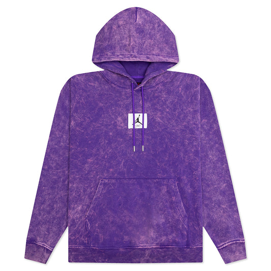 Essential Washed Fleece Hoodie - Dark Concord
