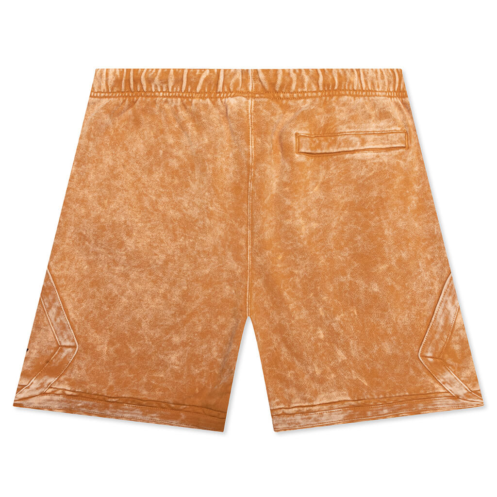 Essential Washed Fleece Shorts - Chutney/Black