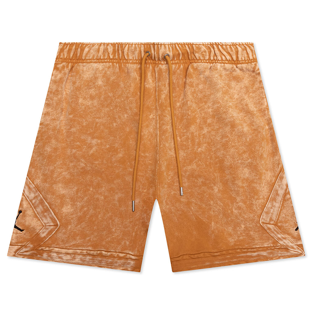 Essential Washed Fleece Shorts - Chutney/Black