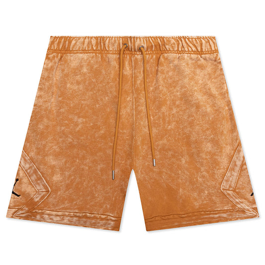 Essential Washed Fleece Shorts - Chutney/Black