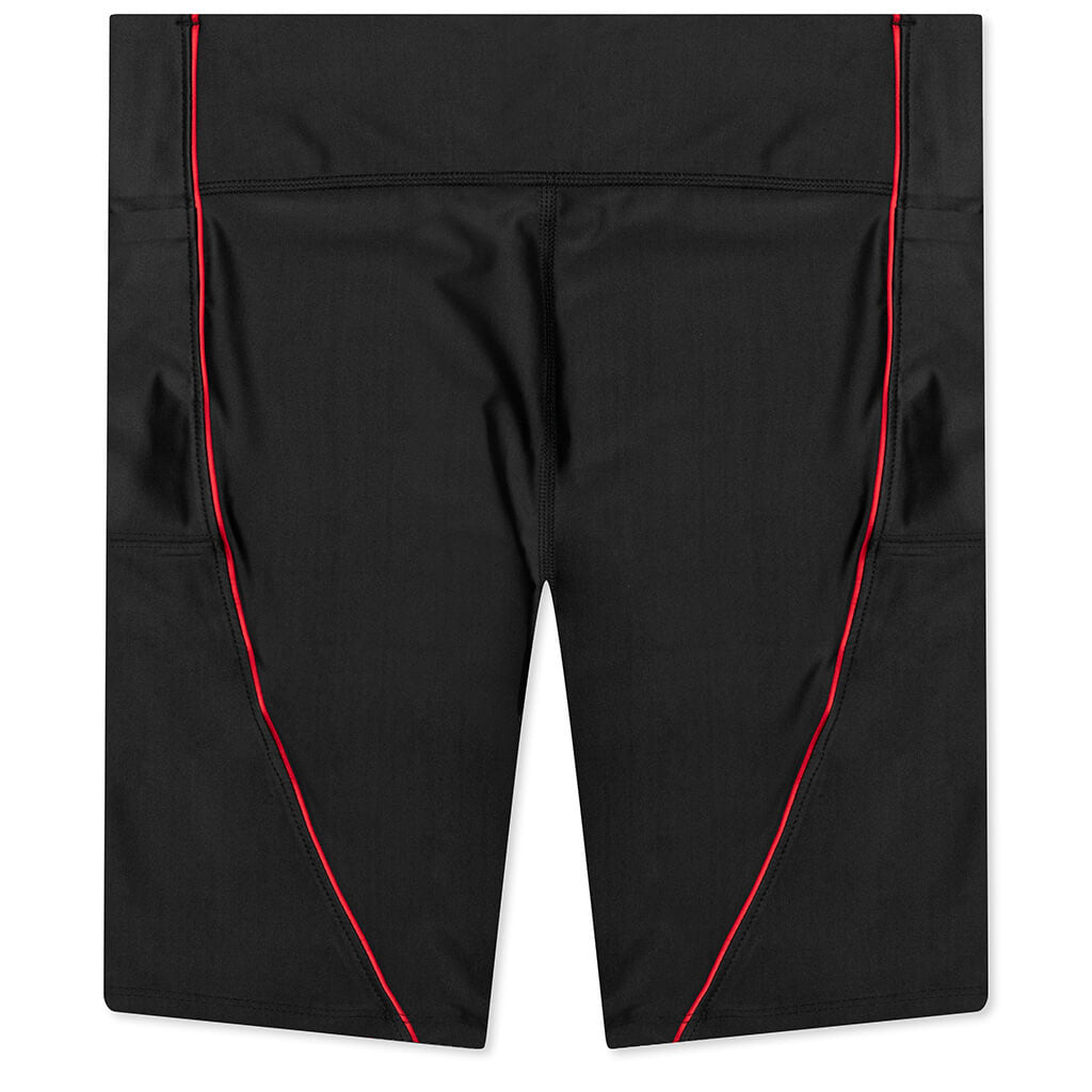 Essential Women's Bike Shorts - Black/University Red