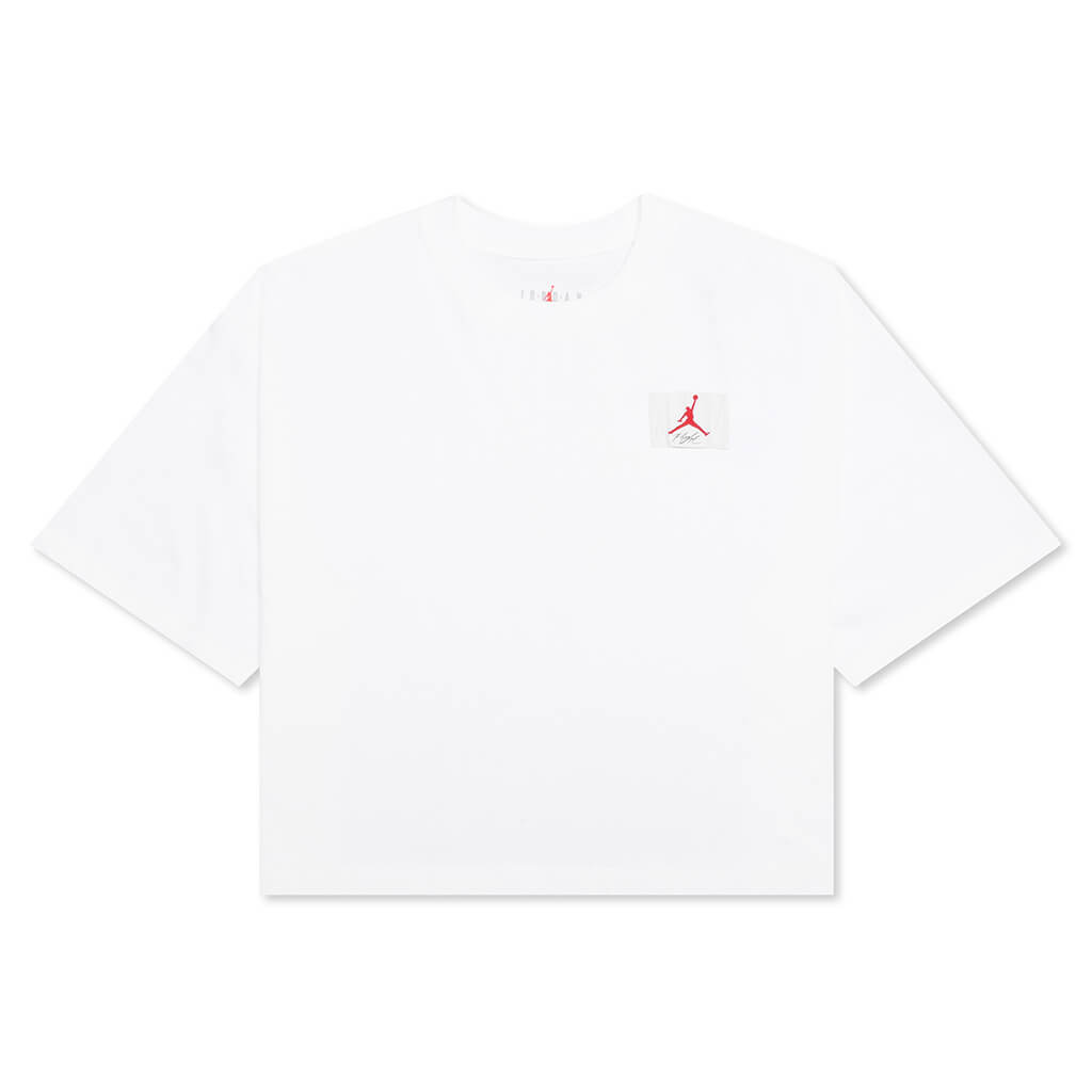 Essential Women's S/S Boxy T-Shirt - White